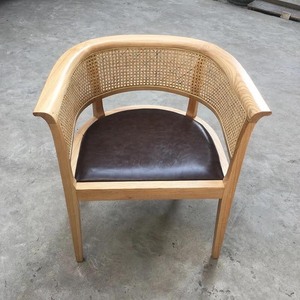Fauteuil Papasan en rotin artisanal, super confortable, fauteuil rond en osier avec coussin pour salon - Macy - Product Image 3