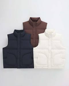 Chaquetas acolchadas sin mangas para hombre, cremallera completa desmontable con capucha y chalecos de burbujas, Abrigos, Chaquetas para exteriores, abrigo - Product Image 2