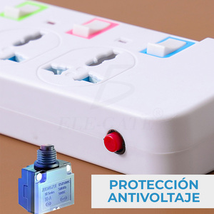 6 Outlets Desktop Power Strip with 4 <b>USB</b> Charging Ports 240V 16A Extension Socket Industrial Application - Product Image 4