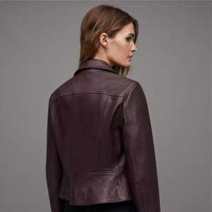 Chaqueta de Cuero Estilo Vintage de Alta Calidad Personalizada para Mujer, Acabado Suave, Abrigo de Invierno Duradero, Relleno de Algodón, Tejido Transpirable - Product Image 6