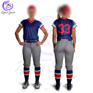 2025 Color azul Cómodo Más alta calidad Nueva llegada Superventas con tarifa al por mayor Uniforme de softbol unisex hecho a medida - Product Image 5