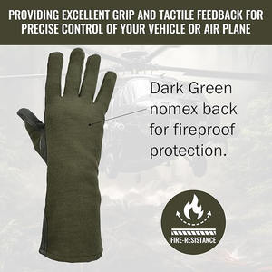 Guantes de vuelo tácticos de puño largo ligero Los mejores guantes impermeables para pilotos Guantes de vuelo de piloto personalizados - Product Image 5