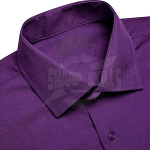 Camisa de vestir formal de manga larga de algodón 100% de último diseño al por mayor camisa informal ajustada personalizada para hombres - Product Image 2