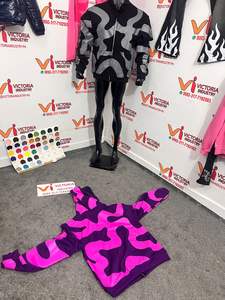 Marque à la mode femmes tissé imprimé cristal sweat à capuche hiver rue mode élégant 3D dessin animé respirant lourd - Product Image 5