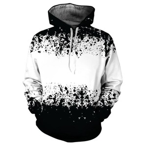 Sudaderas con capucha de vértigo geométrico impresas en 3D para hombre, sudaderas con patrón degradado en blanco y negro, camisetas informales de manga larga con capucha, jerséis - Product Image 5