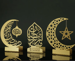 ชุดผ้าปูโต๊ะสไตล์การประดิษฐ์ตัวอักษรโลหะสีทอง3ชิ้นทำด้วยมือของวางกลางโต๊ะสำหรับแสดงสินค้าในบ้าน - Product Image 5