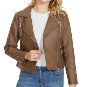 Chaqueta de Cuero para Mujer, Estilo Nuevo |   Chaquetas de Cuero de Moda para Mujer, Ropa de Invierno, Chaquetas de Cuero de Manga Larga - Product Image 1