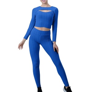 Ensemble de yoga pour femmes, personnalisé, de haute qualité, léger, grande taille, meilleur design, vêtements de sport de fitness, multicolores, ensemble 2 pièces 2026 - Product Image 1