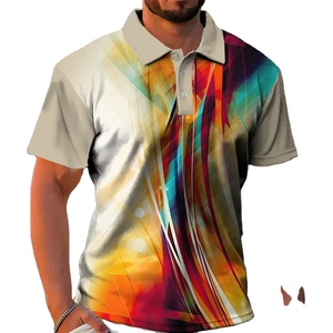 Polos grande taille pour hommes T-shirt à manches longues et à revers Trendy Casual Versatile Polo Tops Vêtements pour hommes - Product Image 4