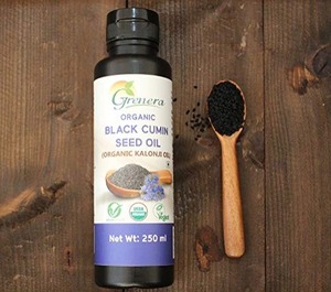 Cold Pressed Black Cumin Seed Oil Food Grade Herbal <b>Extract</b> Wild Grown Packaged in Bottle - Product Image 5