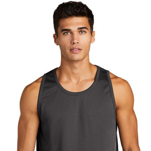 High Quality <b>Grey</b> Tank <b>Top</b> for Mens Custom Sportswear Gym <b>Vest</b> Sleeveless Quick Dry Singlet for Workout & Fitness OEM Supplier - Product Image 5