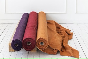 Vente en gros de tissu de lin 100% tissé organique 115 ''/292cm Literie simple pour garçons et filles Coussin de canapé Rideaux de maison Robes Industrie - Product Image 3