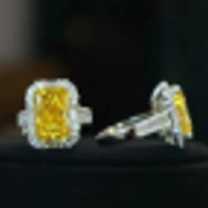 เซอร์โคเนียลูกบาศก์สีเหลือง925เงินสเตอลิงเครื่องประดับแฟชั่นแหวนผู้หญิง - Product Image 1