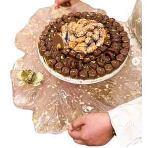 Eco-Friendly Vintage Decorative Tableware Exclusive Quality <b>White</b> Metal Material Bowl for Weddings <b>Chocolate</b> Dessert Serving - Product Image 6