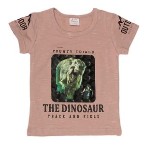 T-shirt à manches courtes pour garçons - Beige - Product Image 1