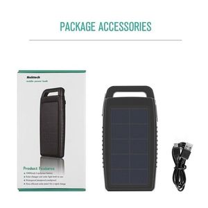 Nekteck 10000mAh resistente alla pioggia sporco/antiurto doppio caricatore solare USB pieghevole tipo MPPT con tensione PV Max 5v - Product Image 4