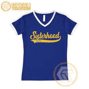 Camiseta Personalizada de la Hermandad Femenina Sigma Gamma Rho, 100% Algodón Jersey, Verano, Ecológica, Antiencogimiento, Transpirable, Alta Calidad - Product Image 3