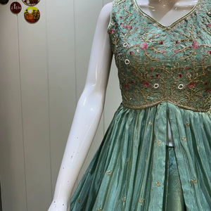 Modern Designer Velvet Chaniya Choli with Heavy Zari Embroidery <b>for</b> <b>Weddings</b> & Festivals Party Ethnic Dress - Product Image 1