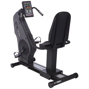 จักรยานออกกำลังกายแบบปรับเอน SciFit ISO รุ่นรีแมนูแฟคเจอร์ สำหรับการฝึกคาร์ดิโอแบบนั่ง เพิ่มความทนทาน เหมาะสำหรับยิมที่บ้านและการออกกำลังกายในร่ม - Product Image 1