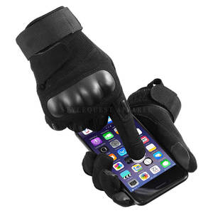 Guantes de Motocicleta de Cuero Transpirables con Dedos Completos y Función Táctil, Personalizables para Deportes - Product Image 5