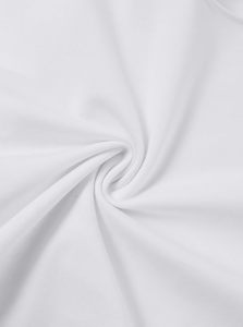 Camiseta desgastada con gráfico de dedo de calavera para mujer, Tops cortos de manga corta rasgados compuestos de 95% algodón y 5% Elastano - Product Image 5