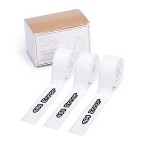 Pour étiquette thermique continue 20mm x 6m D50 Adhésif blanc pour les produits des développeurs - Product Image 1