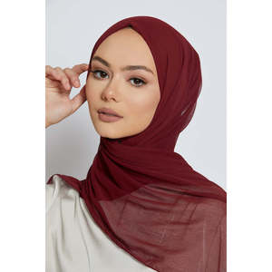 Hijab en mousseline de soie douce de luxe Accessoire vestimentaire musulman traditionnel-Rome - Product Image 2