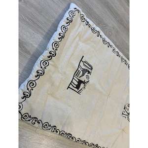 Funda de Sofá de Algodón Orgánico Hecha a Mano, 60x150cm, Ecológica, con Borlas, para Picnics - Product Image 2