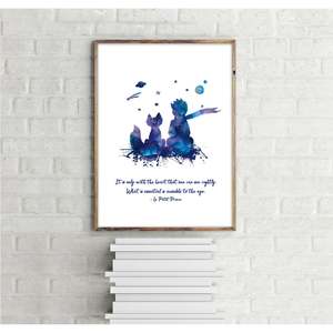 Le Petit Prince Kunstdruck, Diseño Minimalista, Patrón de Naturaleza Muerta Minimalista - Product Image 1