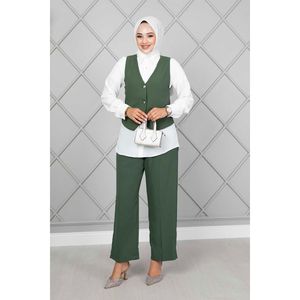Gilet Hijab Ensemble 3 Pièces Vert - Product Image 2