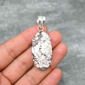 Colgante de Jaspe Caballo Salvaje, Plata de Ley 925, Colgante de Piedra Preciosa Hecho a Mano, Collar de Joyería, Regalo para Ella, Joyería de Caballo Salvaje - Product Image 5