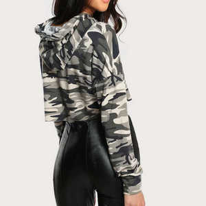 Sudadera con capucha corta personalizada para mujer, Jersey transpirable, sudadera recortada con capucha para la temporada de invierno - Product Image 6