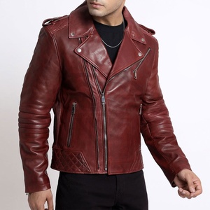 Recién llegado, entrega rápida, chaqueta de cuero para hombre, estilo callejero, ropa para exteriores, chaqueta de cuero de motorista transpirable para hombre - Product Image 2
