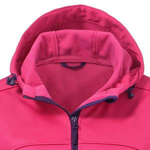 Full Zip Soft Shell <b>Jacket</b> With Hood Quilted Winter Coat Soft Shelljacket Outdoor Breathable Women <b>Packable</b> Lightweight - Product Image 5