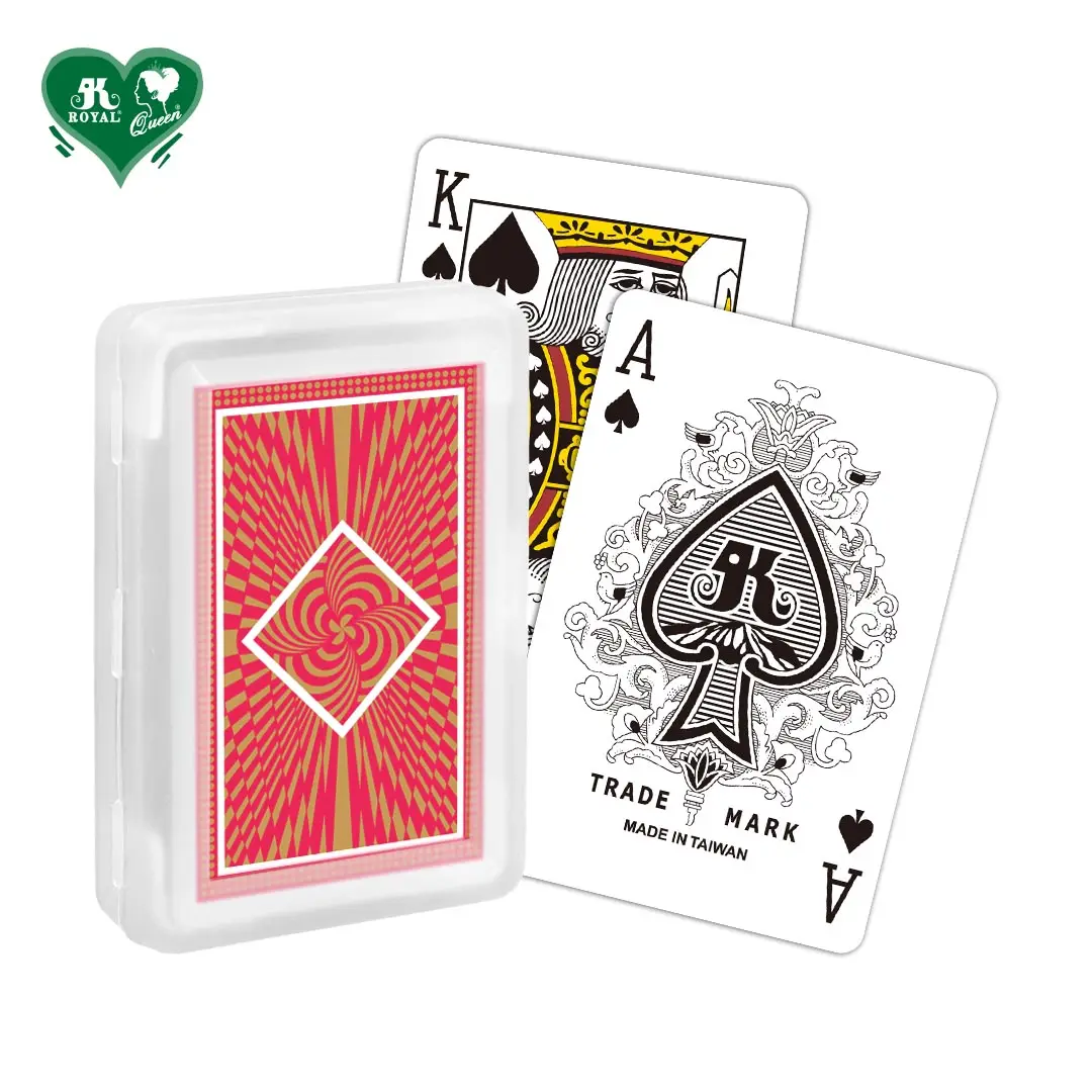 RTS 0.25 Standard Index White Plastic Bridge Size Playing Cards