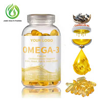 Complément alimentaire à base d'huile de poisson oméga-3 non-OGM sans gluten pour soutenir le système immunitaire, 240 gélules molles, force maximale 4200 mg, pour hommes et femmes