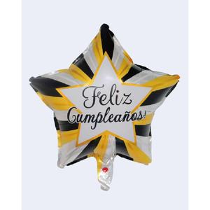 Ballon Étoile Joyeux Anniversaire 45cm Or Décorations de Fête - Product Image 2