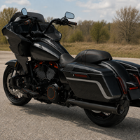 Couvre-haut-parleurs de sacoche Vivid Black 6x9 pouces en ABS, paire gauche et droite pour Harley CVO Street Glide Road Glide FLHX FLTRX 2023 à 2026