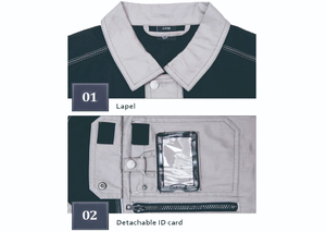 ชุดยูนิฟอร์มทำงาน ขายส่ง ชุดทำงานวิศวกร ชุดทำงานก่อสร้าง ชุดทำงานนิรภัย ชุดยูนิฟอร์มอื่นๆ ผ้าฝ้ายผสมสแปนเด็กซ์ ชุดยูนิฟอร์มงานซ่อมบำรุง - Product Image 4