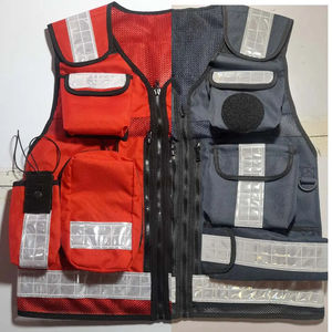 OEM venta al por mayor personalizado diseño de lujo Respuesta de primeros auxilios Hi Vis paramédico ambulancia rescate malla reflectante Chaleco de seguridad médica - Product Image 3
