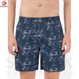 Calzoncillos Boxer de Punto con Estampado de Tiro Alto para Hombre, Ropa Interior Suave y Cómoda de Microfibra - Product Image 1