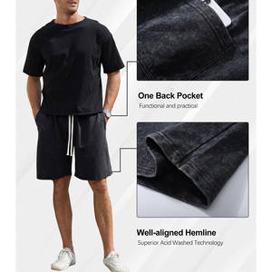 Mélanges de coton denim doux, ce qui les rend idéaux pour les hommes à séchage rapide Gym Acid Wash Men Shorts Colorful Workout gym wear - Product Image 3