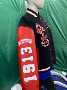 VESTE DELTA SIGMA VESTE VARSITY ROUGE SLEEVES-HSE - Product Image 4