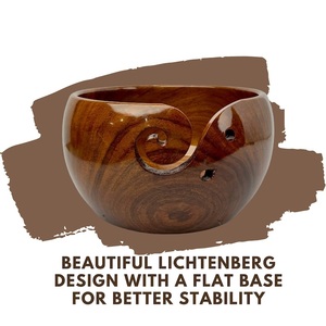 Cuenco de hilo de palisandro hecho a mano para tejer ganchillo cuenco de almacenamiento para bobinadora de hilo accesorios de gancho - Product Image 3