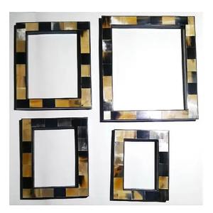 Cadre photo en corne vintage fabriqué à la main Cadre photo de style animal poli - Product Image 1