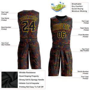 Tenue de sport sur mesure, kit d'uniformes de basketball, sublimation, uniformes d'entraînement de club, uniformes de basketball pour hommes, ensemble de maillots - Product Image 4