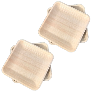 ถาดรองใบปาล์มลายดอกไม้ดีไซน์ใหม่สำหรับงานแต่งงานในเวียดนามแผ่นหวายแบบใช้แล้วทิ้งเป็นมิตรกับสิ่งแวดล้อม - Product Image 2