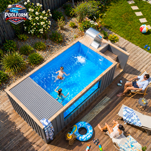 Durable Above Ground Swimming Pool for Family Outdoor Use Easy Install Large Container Pool - Product Image 1