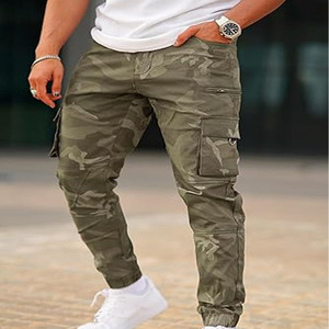 กางเกงขากว้างของผู้ชายกางเกงขากว้างกางเกงขากว้างทำจากชุดเดรสใส่เล่นกีฬาทำจากผ้าไนลอนสีพื้นไซส์ใหญ่พิเศษ - Product Image 2