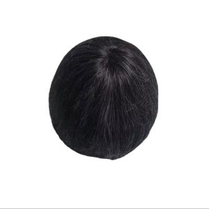 วิกผมแท้แบบโมโน ฟรอนท์ เลซ ผมจีนแท้ เกรดเวอร์จิ้น เรมี่  แบบแพทช์ ผมหยิกตรง ลอนลึก สี 1b+เทา - Product Image 4